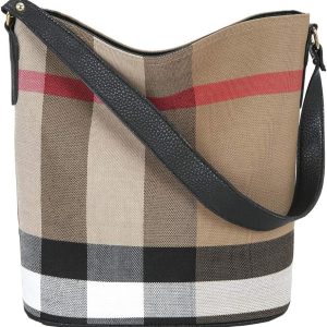 Canvas bucket bag