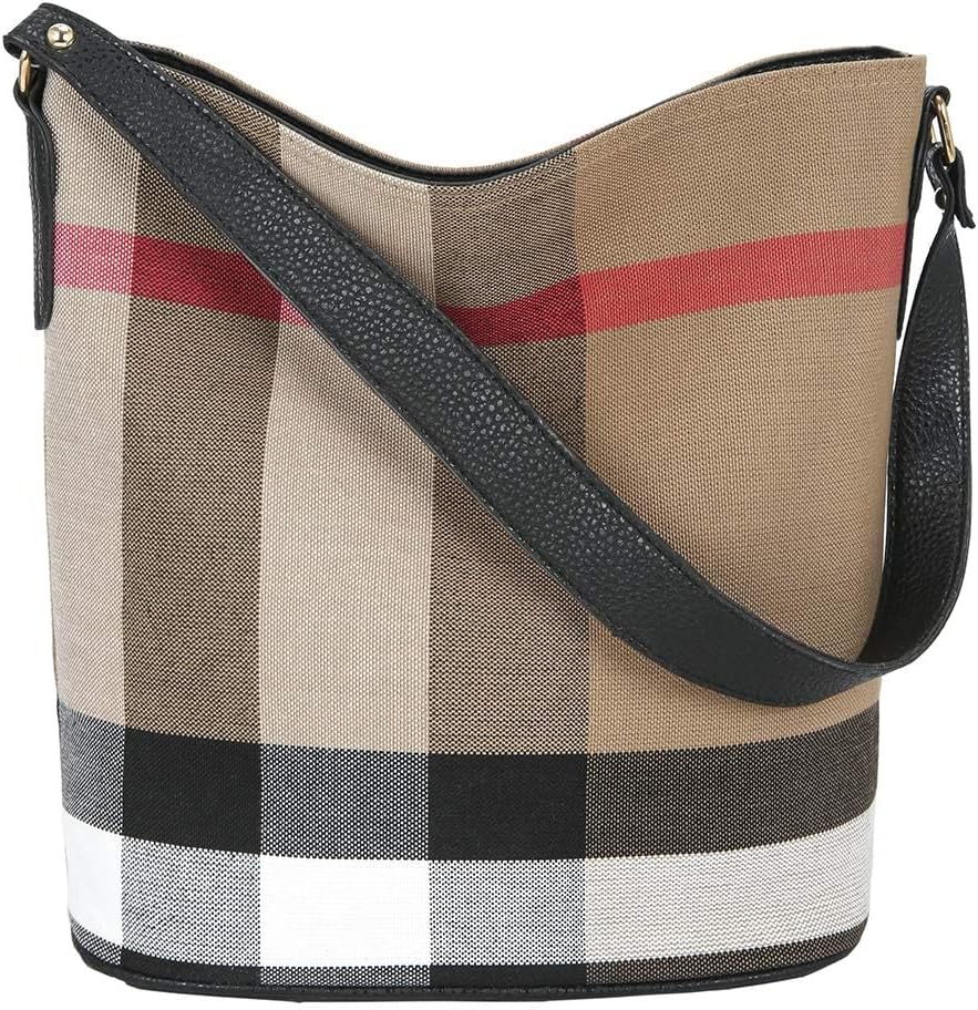 Canvas bucket bag