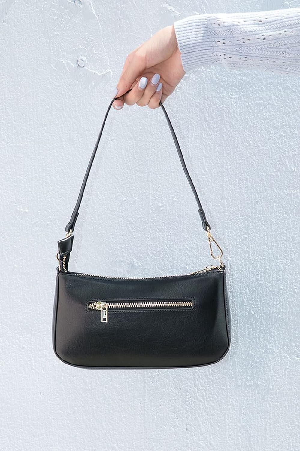 Classic leather zip-top tote - Image 2