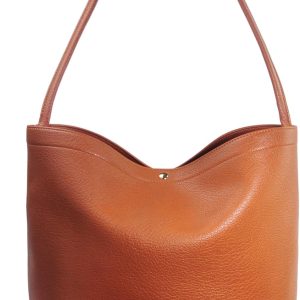 Minimalist leather shoulder bag