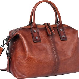 Genuine Leather Handheld Tote Bag